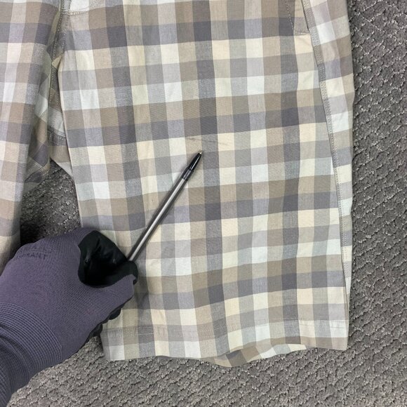 Lululemon Shorts Men's 30 Brown Plaid Kahuna 2.0 Commission ABC Golf Stretch - Picture 2 of 13
